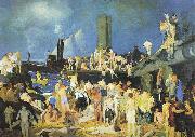 George Wesley Bellows Riverfront No. 1 oil painting artist